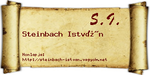 Steinbach István névjegykártya
